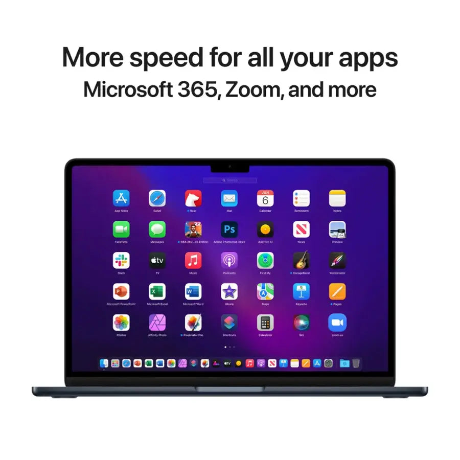 Apple - MacBook Air 13-inch Laptop - Apple M2 chip Built for Apple Intelligence - 16GB Memory - 256GB SSD - Midnight
